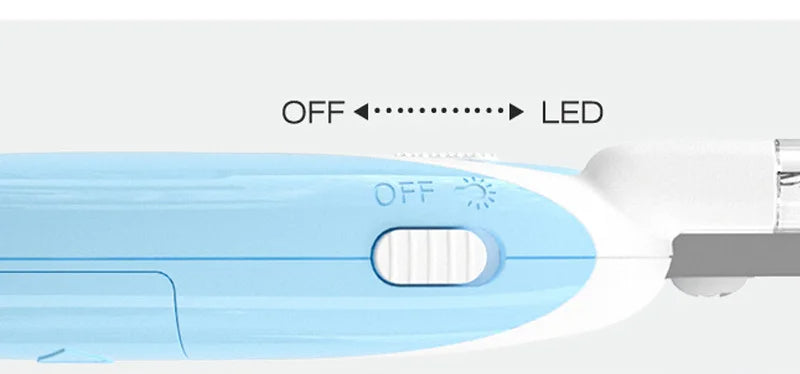 LED electric pet nail clipper - light coffee color