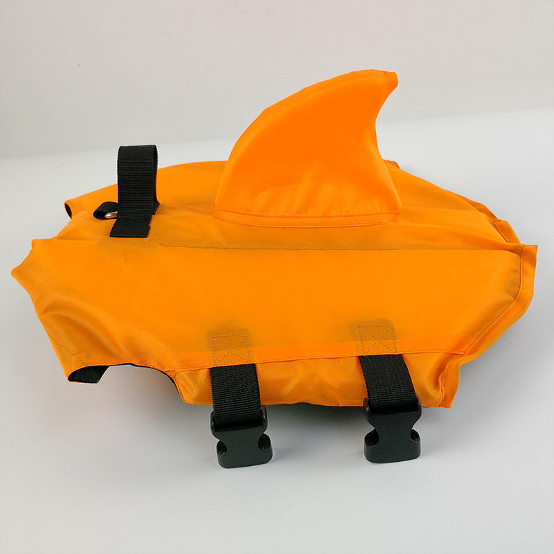 Dog life vest - dog wearing vest on boat