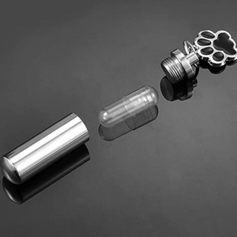 Titanium steel pet memorial pendant - claw pendant shape detail