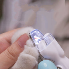 LED electric pet nail clipper - size comparison