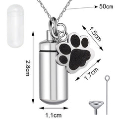 Titanium steel pet memorial pendant - packaging