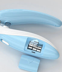 LED electric pet nail clipper - light blue color