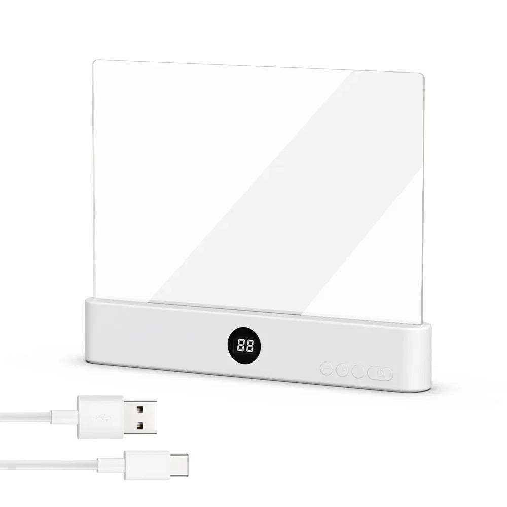 Flat panel LED reading light - lifestyle shot