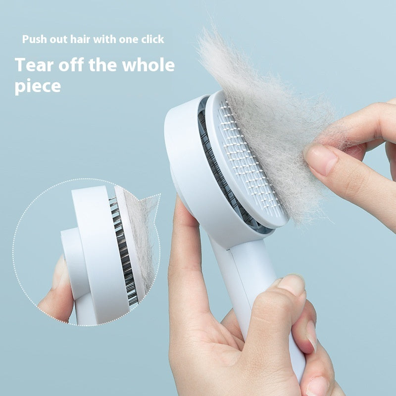 Pet needle comb hair remover brush - available colors blue pink white