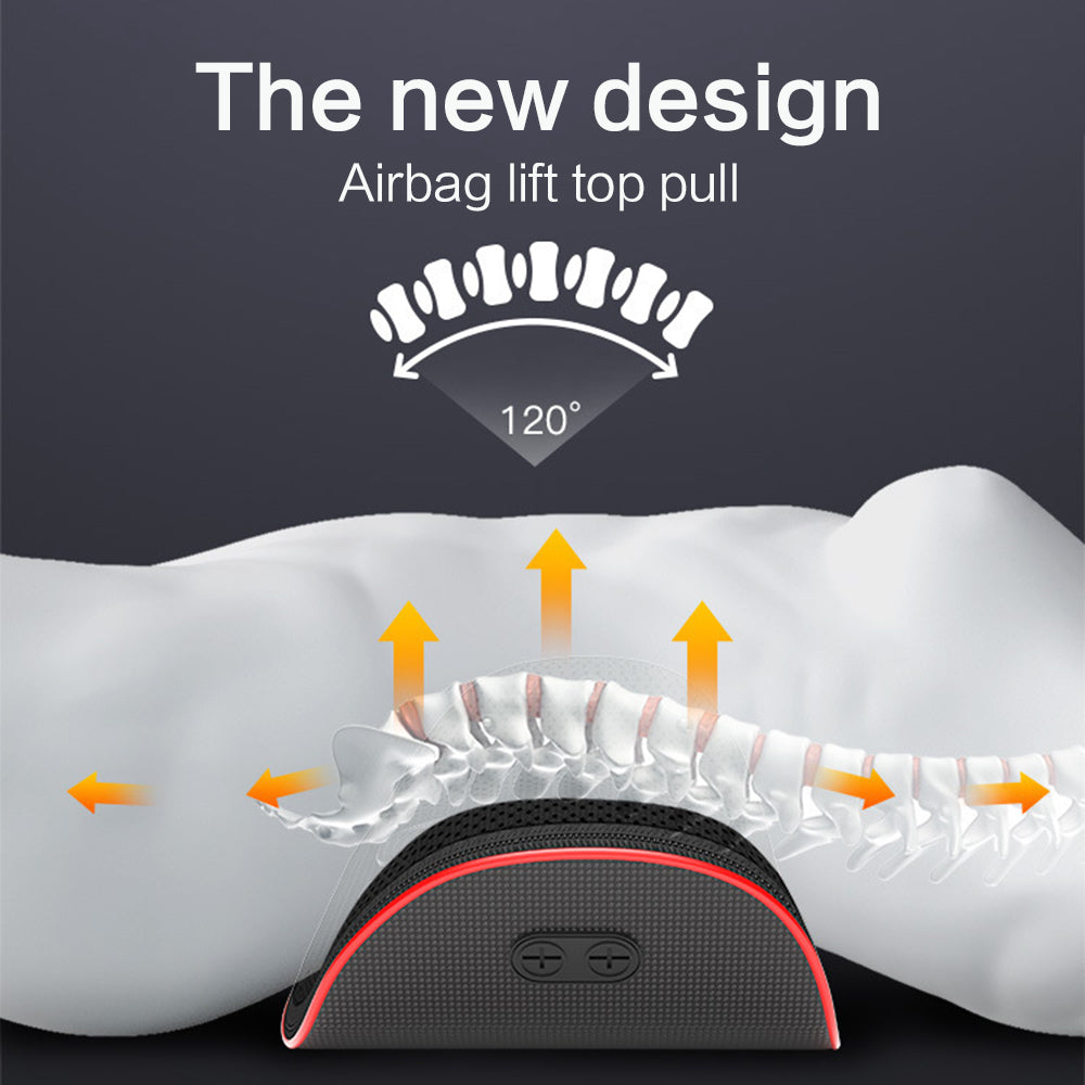 Electric lumbar traction massager - vibration massage nodes