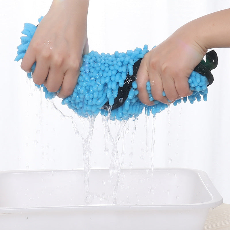 Dog and cat towel - blue color