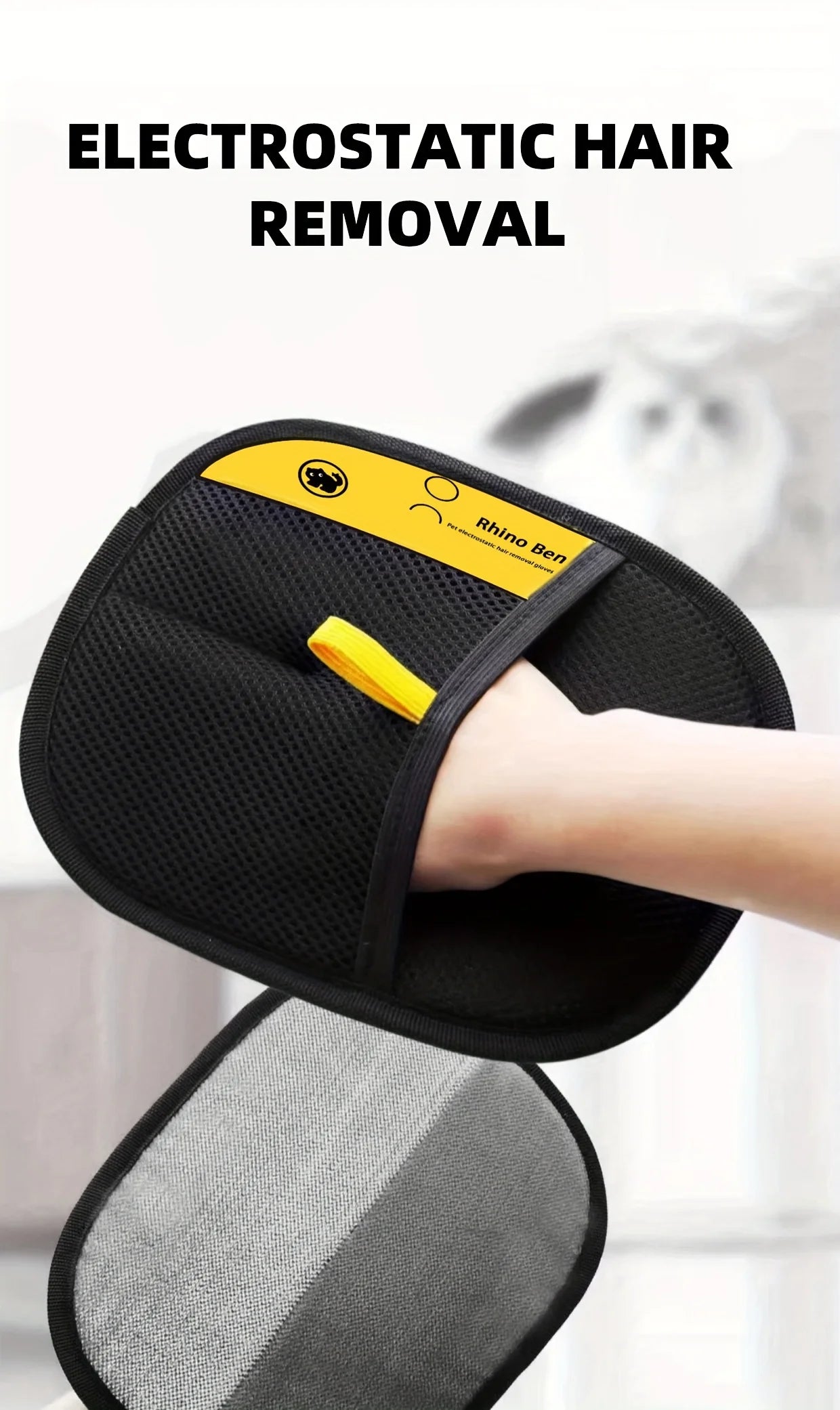 Upgrade Edition Large Pet Static Hair Removal Gloves
