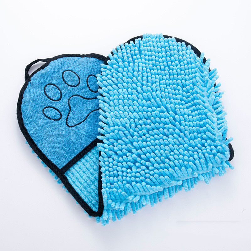 Dog and cat towel - hanging storage loop
