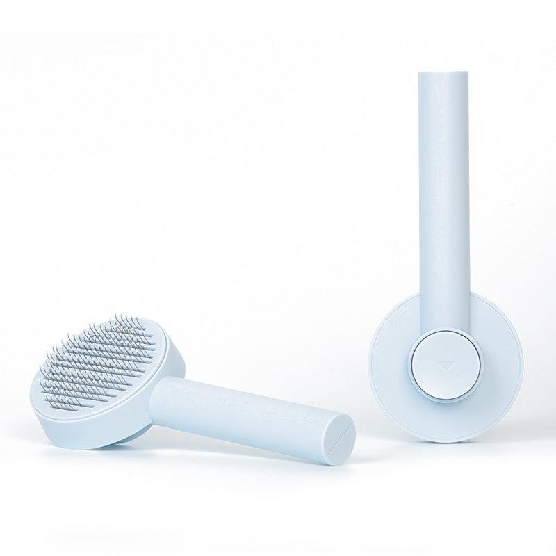 Pet needle comb hair remover brush - packaging and accessories