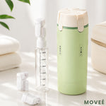 4-in-1 travel dispenser - mint green color